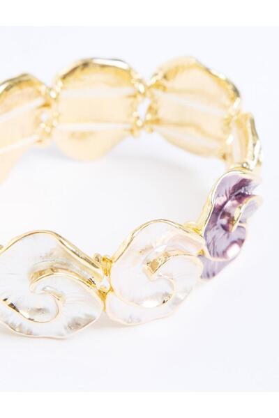 Jimmy Key Mixed Enamel Detailed Bracelet