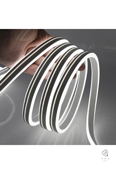 Ema Dükkan 3 Metre Beyaz 220 Volt Neon Led Tak Çalıştır Esnek Şerit Neon Led Aydınlatma 8x16 Mm Hortum Led