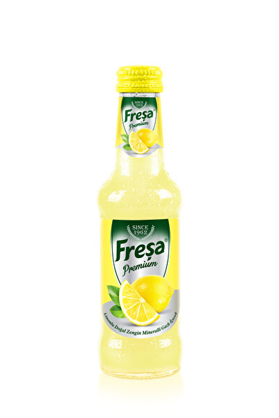 FREŞA Freşa Premium Limonlu Vitaminli Doğal Zengin Mineralli Gazlı İçecek 250ml * 6 Adet