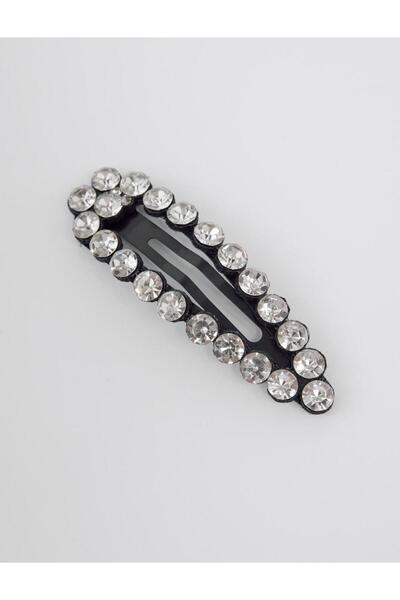 Jimmy Key Silver Color Shiny Stone Detailed Buckle