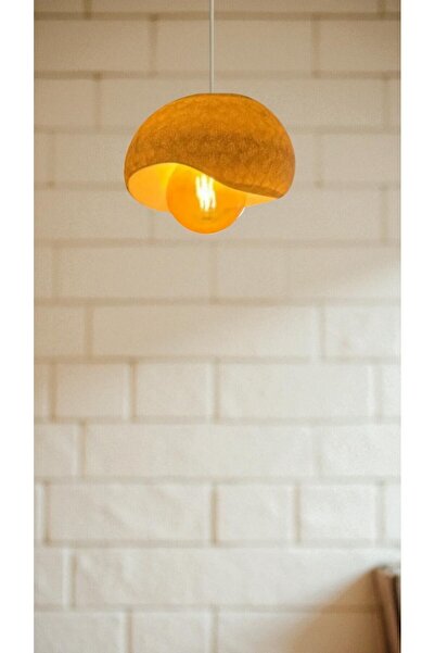 Dropcek eticaret Rustik İskandinav Serisi Beton Görünümlü Sarkıt Çevre Dostu Avize( Rustik Ampul Hediyeli) Vegan