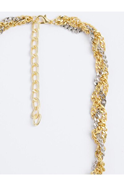 Jimmy Key Karışık Çoklu Zincir Detaylı Ayarlanabilir Kolye