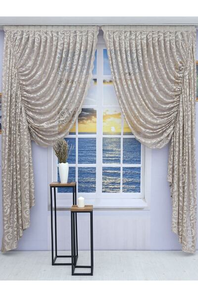 Artper Perdeniz تجمع 2 أجنحة تول خلفية الستار المنك