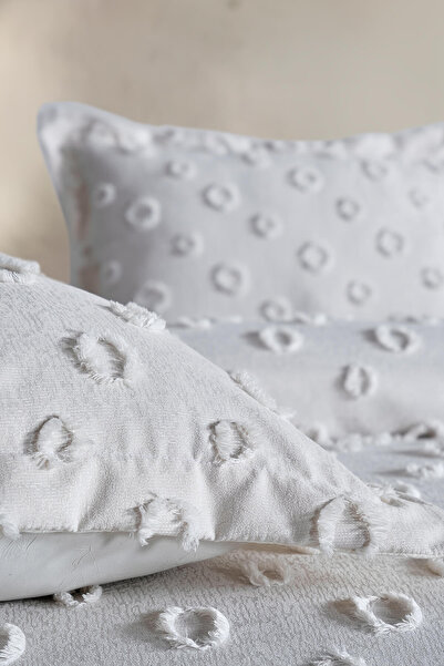 Doqu Home Polina Çift Kişilik Yatak Örtüsü Taş