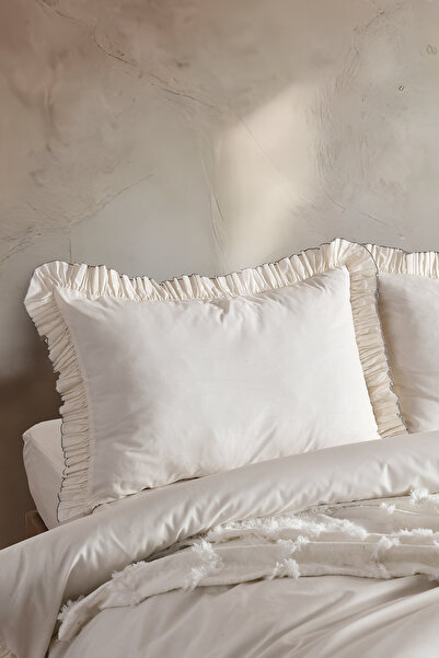 Doqu Home Bohemian Series Bonivia Duvet Cover Set Single Size Ecru