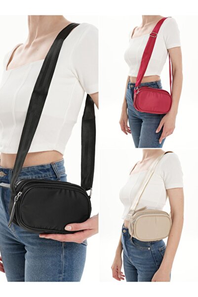 WITH-W Geantă model Mini Crossbody - Pachet de 3, Jina cu coloană reglabilă ș...