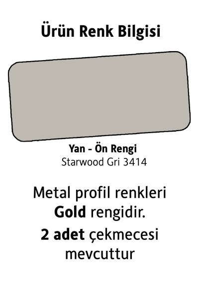 benim odam Cross Çalışma Masası (Buz Gri)