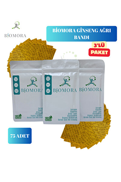 Biomora Ginseng ağrı bandı 3'lü paket