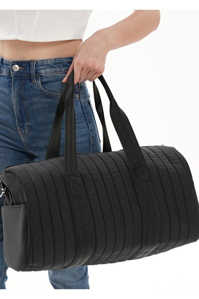 WITH-W Унісекс з довгим ремінцем стьобана кишенькова спортивна сумка для подорожей