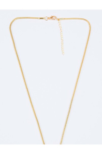 Jimmy Key Beyaz Oval Figürlü Ayarlanabilir Kolye