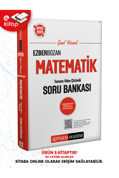 Pegem Akademi Yayıncılık 2026 KPSS Genel Yetenek Matematik Tamamı Video Çözümlü Ezberbozan E-Soru Bankası