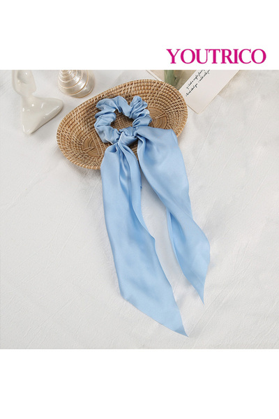 Youtrico 1pc Satin-bow,rubber-buckle,hair clips,hair elastic ties- Gift / Wed...