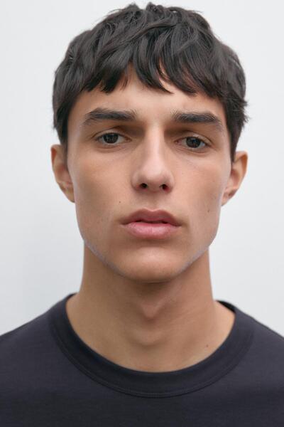 Massimo Dutti Pamuklu kısa kollu t-shirt