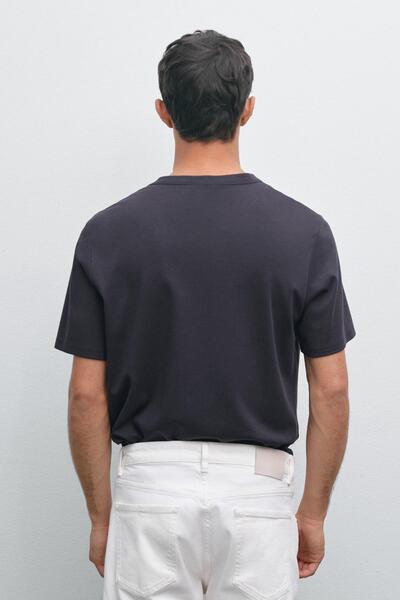 Massimo Dutti Pamuklu kısa kollu t-shirt