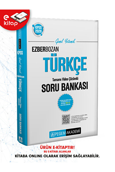 Pegem Akademi Yayıncılık 2026 KPSS Genel Yetenek Türkçe Tamamı Video Çözümlü ...