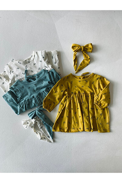 rg kidsstore Baby Natural Printed Patterned Dress