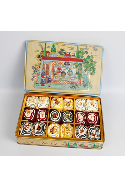 Lokum Atölyesi حلوى الأميرة بالفستق واللوز واللوز الهندي واللوز الأبيض 600 جرام