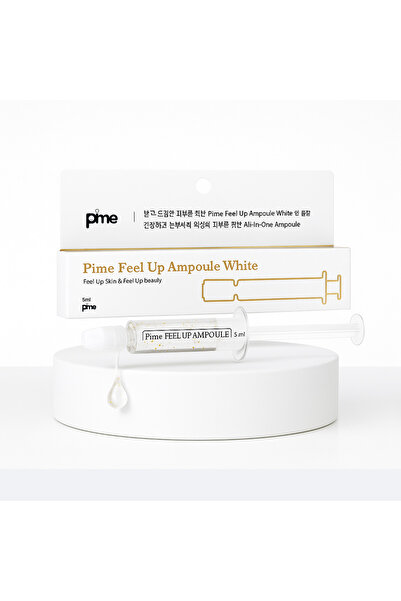 PIME أمبولة بيضاء ٥ مل - سيروم مُضيئ ومُشدِّد ومُضاد للشيخوخة غني بالذهب لبشر...