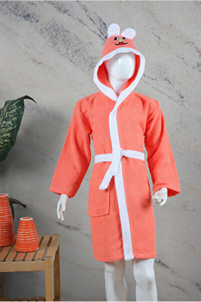 ESMEN Children's Bathrobe Salmon