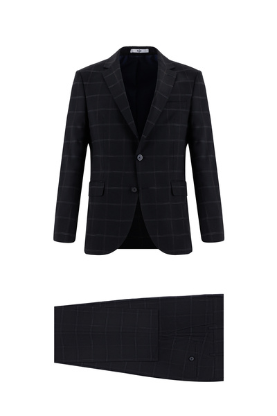 Kiğılı Classic Plaid Slim Fit Suit