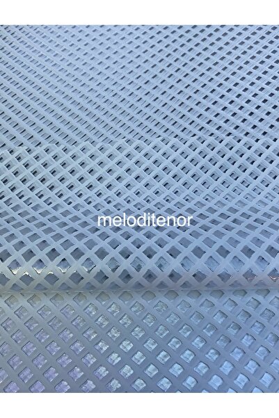 TNR Transparent Coating White Mesh Chain Hole Non-Slip Luxury Pvc Round Oilcloth Tablecloth