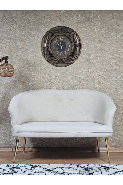 ZAFİR İkili TEDDY Gold Kaplama Sivriltme Ayak Çay Seti Koltuk İkili Berjer , ...