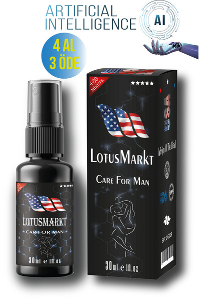lotusmarkt Care For Man Uzun Deneyim Sprey Premium Plus