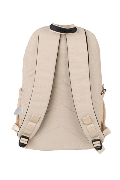 Bliss Μπεζ Unisex Σακίδιο πλάτης για καθημερινό & δημοτικό & γυμνάσιο Crinkle υφασμάτινο σακίδιο πλάτης με θήκη για φορητό υπολογιστή