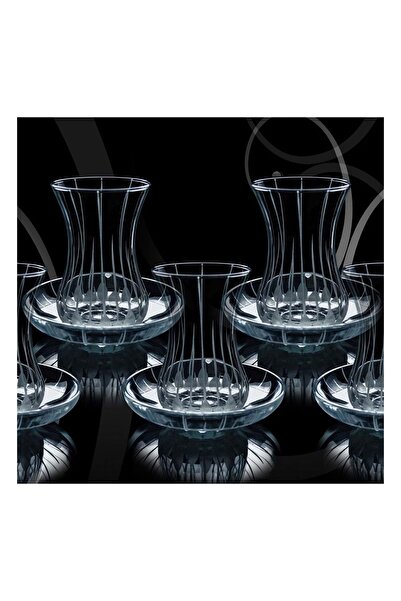 Doğuş Mutfak İnce Belli 12 Parça 6 Kişilik Dekorlu Çay Takımı