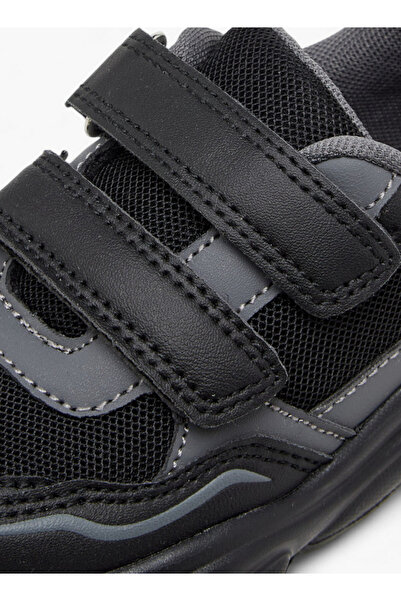 LBL by Shoexpress Mesh Textured Sneakers with Hook and Loop Closure