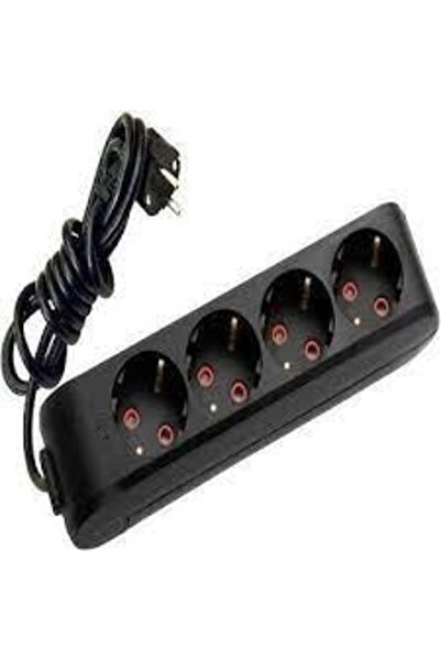 VİKO Multi-let Siyah Dörtlü Priz Top Kablolu Ç.k. 3 Mt