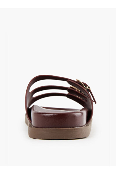 Flora Bella by Shoexpress Buckle Accent Slip-On Sandals