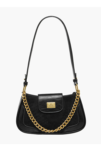 Flora Bella by Shoexpress حقيبة كتف صلبة بمقبض وحزام وقفل بغطاء عرض 27 سم × ا...