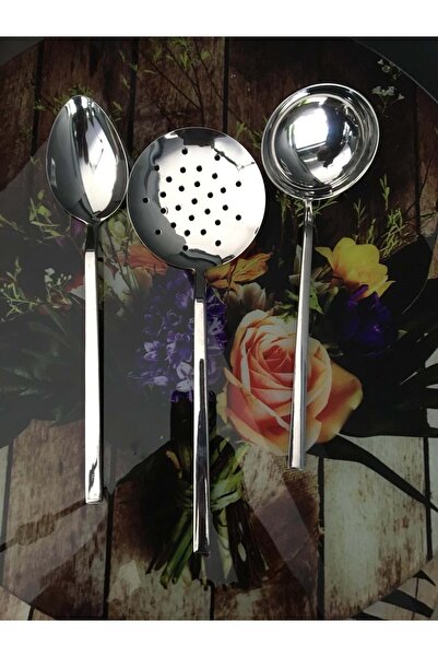 Doğuş Mutfak 3 Parça Servis Seti Kepçe Takımı 304 Kalite 3 ML