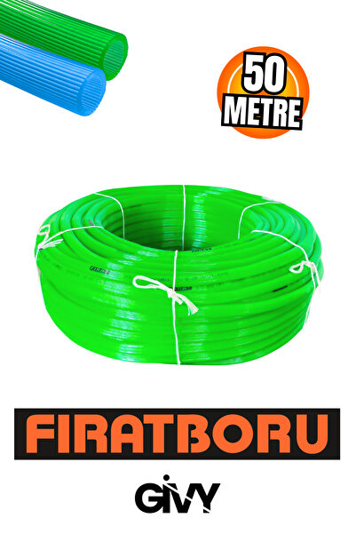 GİVY Fırat Boru Eko Soft 1/2 50 Metre Bahçe Su Hortumu 12,5 mm Esnek PVC Hortum