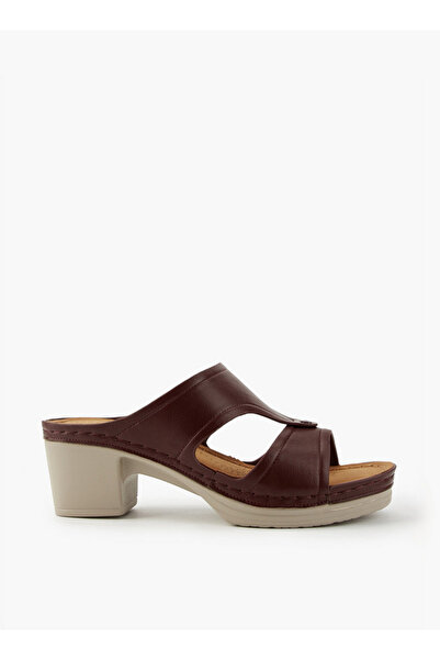 Flora Bella by Shoexpress Solid Slip-On Sandals with Block Heel