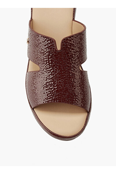 Flora Bella by Shoexpress Textured Slip-On Sandals with Block Heels