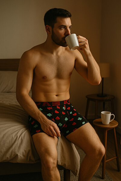 KENN PAUL Boxer din bumbac cu model KP pentru bărbați – flexibil, durabil și ...