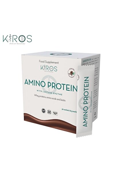 Kiros Diet AMINO PROTEIN CACAO, Supliment Premium Fara Lactoza, Proteine, Ami...