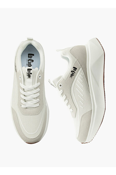 Lee Cooper Men's Panelled Lace-Up Sneakers with Pull Tabs