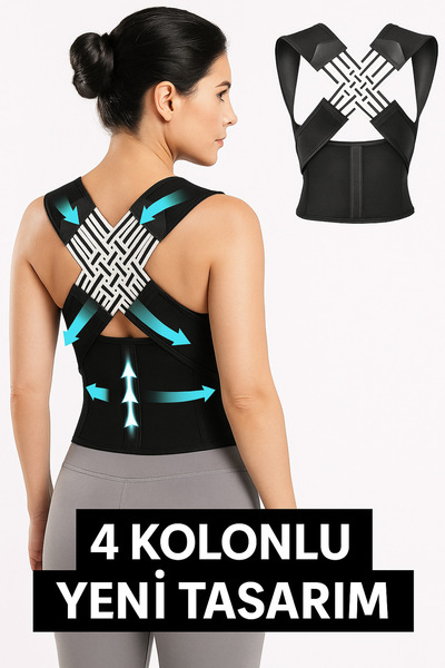 UYDEE Corset pentru postură verticală Corset pentru spate reglabil pentru băr...