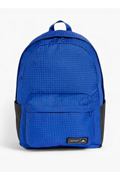 adidas Waffle Textured Backpack with Adjustable Straps and Zip Closure