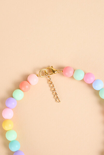 BEAD COLLAR İPLİ NAZAR BONCUK VE KÖPEK CHARMLI TASMA KOLYE