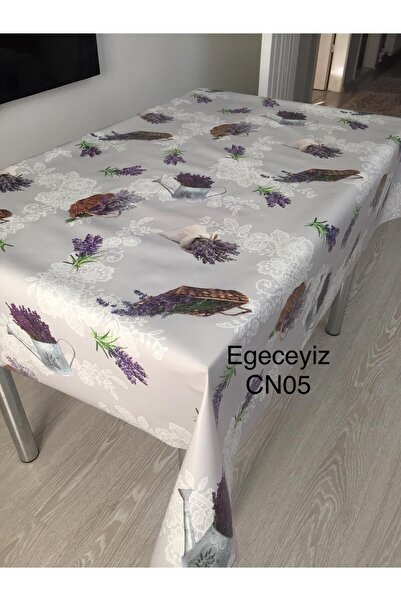 Fiesta Masa Örtüsü Muşamba Altı Astarlı Lavanta Çiçek Desenli Pvc Italyan .