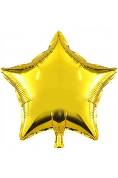FOKUL Yıldız Folyo Balon 18 Inç 45 Cm Gold Renk Doğum Günü Parti Balonu Hava ...