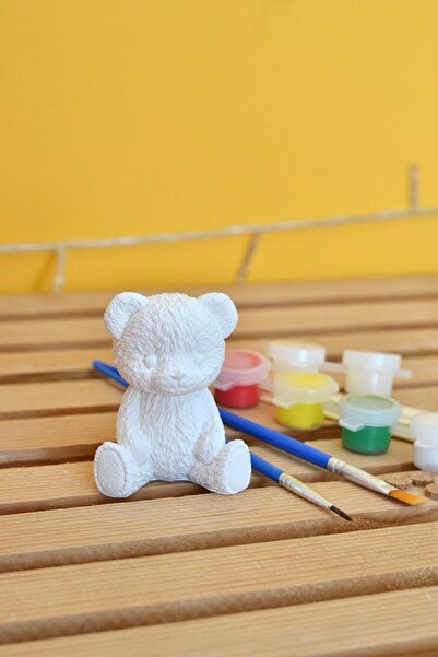 Bi' Dolu Dükkan Ayıcık Objesi Boyama seti | Beton Obje Boyama Seti | Evde Oku...