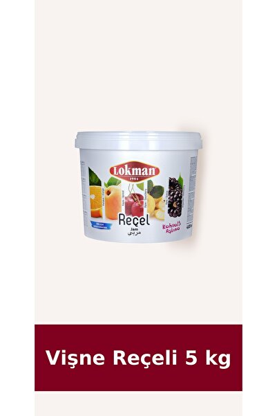 Lokman Vişne Reçeli Kova 5 kg - Kahvaltılık, Doğal Lezzet