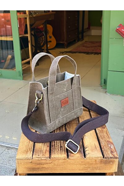 TR Kahve & Şakayık Mini Mumlu Kanvas Çanta