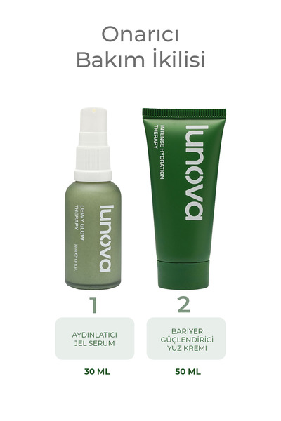Lunova Nemlendirici Aydınlatıcı Besleyici Ve Dolgunlaştırıcı Jel Serum Ve Kre...