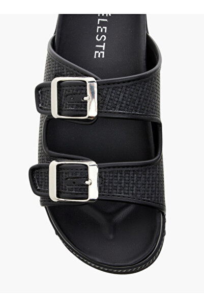 Celeste Women's Buckle Accent Slip-On Sandals